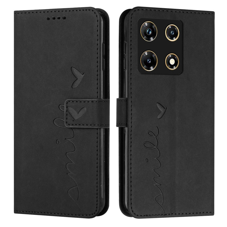 Skin Feel Heart Pattern Leather Phone Case, For Infinix Hot 30 Play NFC, For Infinix Note 30/Note 30 5G, For Infinix Note 30i, For Infinix Note 30 Pro, For Infinix Hot 30, For Infinix Note 30 VIP