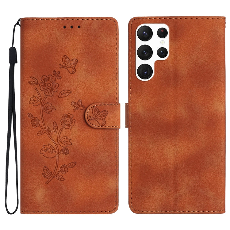 Flower Butterfly Embossing Pattern Leather Phone Case, For Samsung Galaxy S23 FE 5G, For Samsung Galaxy S24 5G, For Samsung Galaxy A05s, For Samsung Galaxy A34 5G, For Samsung Galaxy A54 5G, For Samsung Galaxy A23e / A23s, For Samsung Galaxy A04e      ...
