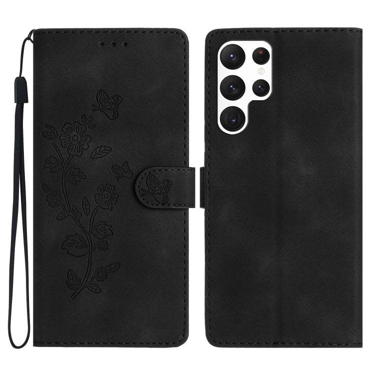 Flower Butterfly Embossing Pattern Leather Phone Case, For Samsung Galaxy S23 FE 5G, For Samsung Galaxy S24 5G, For Samsung Galaxy A05s, For Samsung Galaxy A34 5G, For Samsung Galaxy A54 5G, For Samsung Galaxy A23e / A23s, For Samsung Galaxy A04e      ...