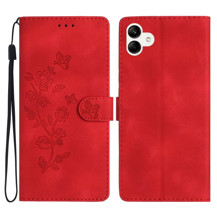 Flower Butterfly Embossing Pattern Leather Phone Case, For Samsung Galaxy S23 FE 5G, For Samsung Galaxy S24 5G, For Samsung Galaxy A05s, For Samsung Galaxy A34 5G, For Samsung Galaxy A54 5G, For Samsung Galaxy A23e / A23s, For Samsung Galaxy A04e      ...