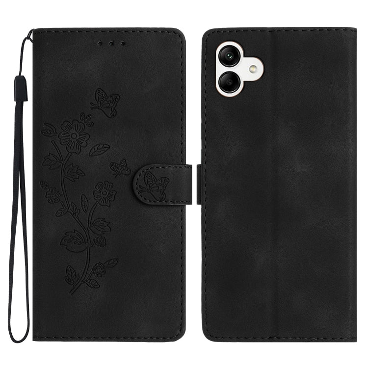 Flower Butterfly Embossing Pattern Leather Phone Case, For Samsung Galaxy S23 FE 5G, For Samsung Galaxy S24 5G, For Samsung Galaxy A05s, For Samsung Galaxy A34 5G, For Samsung Galaxy A54 5G, For Samsung Galaxy A23e / A23s, For Samsung Galaxy A04e      ...