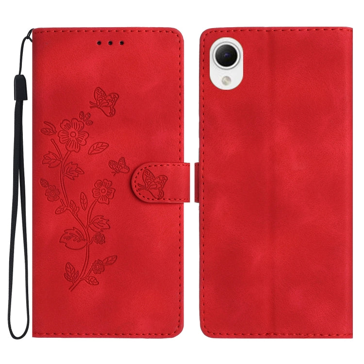 Flower Butterfly Embossing Pattern Leather Phone Case, For Samsung Galaxy S23 FE 5G, For Samsung Galaxy S24 5G, For Samsung Galaxy A05s, For Samsung Galaxy A34 5G, For Samsung Galaxy A54 5G, For Samsung Galaxy A23e / A23s, For Samsung Galaxy A04e      ...