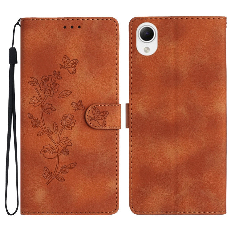 Flower Butterfly Embossing Pattern Leather Phone Case, For Samsung Galaxy S23 FE 5G, For Samsung Galaxy S24 5G, For Samsung Galaxy A05s, For Samsung Galaxy A34 5G, For Samsung Galaxy A54 5G, For Samsung Galaxy A23e / A23s, For Samsung Galaxy A04e      ...