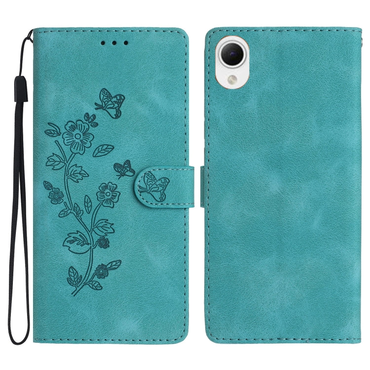 Flower Butterfly Embossing Pattern Leather Phone Case, For Samsung Galaxy S23 FE 5G, For Samsung Galaxy S24 5G, For Samsung Galaxy A05s, For Samsung Galaxy A34 5G, For Samsung Galaxy A54 5G, For Samsung Galaxy A23e / A23s, For Samsung Galaxy A04e      ...