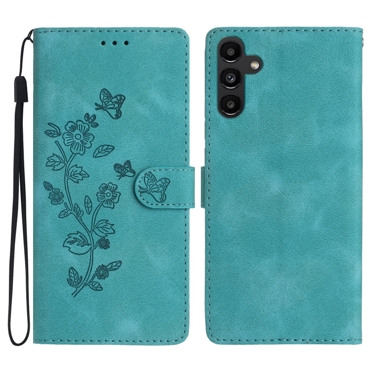 Flower Butterfly Embossing Pattern Leather Phone Case, For Samsung Galaxy A04 Core, For Samsung Galaxy A34 5G, For Samsung Galaxy S24 5G, For Samsung Galaxy A05s, For Samsung Galaxy A54 5G, For Samsung Galaxy A23e / A23s, For Samsung Galaxy A04e       ...