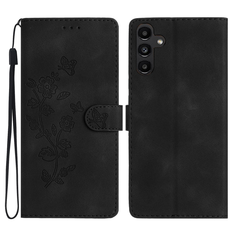 Flower Butterfly Embossing Pattern Leather Phone Case, For Samsung Galaxy A04 Core, For Samsung Galaxy A34 5G, For Samsung Galaxy S24 5G, For Samsung Galaxy A05s, For Samsung Galaxy A54 5G, For Samsung Galaxy A23e / A23s, For Samsung Galaxy A04e       ...