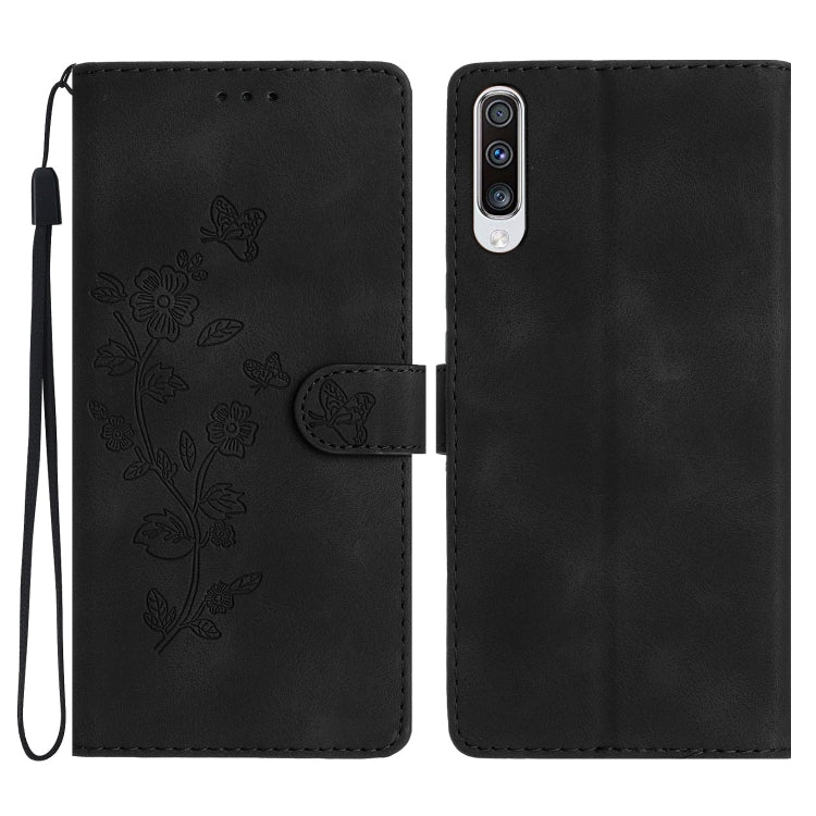 Flower Butterfly Embossing Pattern Leather Phone Case, For Samsung Galaxy A10 / M10, For Samsung Galaxy A20 / A30, For Samsung Galaxy A50, For Samsung Galaxy S10e, For Samsung Galaxy S10+, For Samsung Galaxy S10