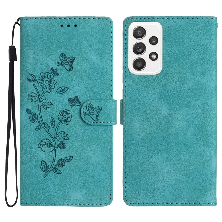 Flower Butterfly Embossing Pattern Leather Phone Case, For Samsung Galaxy S23 5G, For Samsung Galaxy A14 5G, For Samsung Galaxy A04, For Samsung Galaxy A04s, For Samsung Galaxy S20 FE, For Samsung Galaxy M53, For Samsung Galaxy M23                     ...