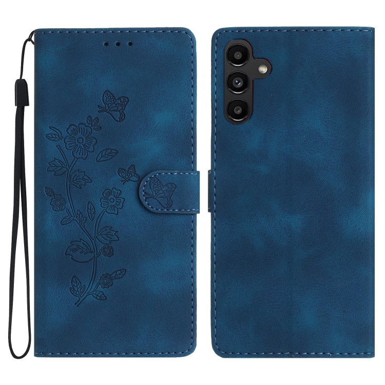 Flower Butterfly Embossing Pattern Leather Phone Case, For Samsung Galaxy A04 Core, For Samsung Galaxy A34 5G, For Samsung Galaxy S24 5G, For Samsung Galaxy A05s, For Samsung Galaxy A54 5G, For Samsung Galaxy A23e / A23s, For Samsung Galaxy A04e       ...
