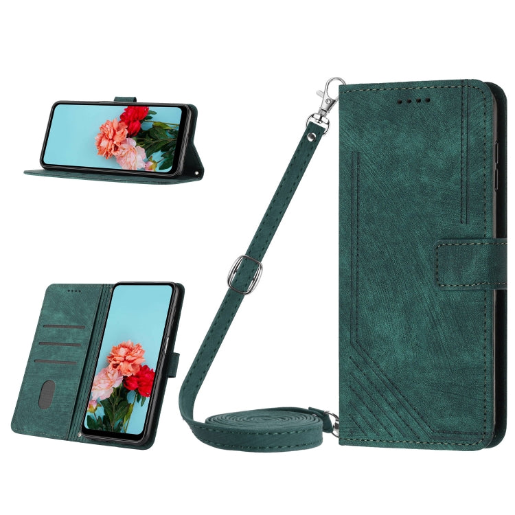 Skin Feel Stripe Pattern Leather Phone Case with Lanyard, For Infinix Zero 30 4G, For Infinix Zero 30 5G, For Infinix Hot 30 Play NFC, For Infinix Note 30/Note 30 5G, For Infinix Note 30i, For Infinix Note 30 Pro, For Infinix Note 30 VIP               ...