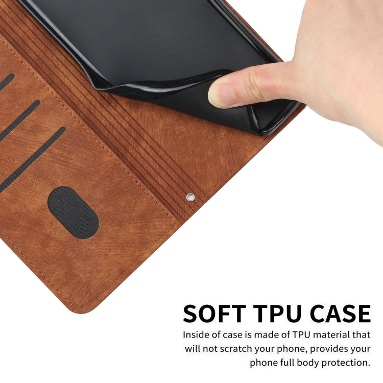 Skin Feel Stripe Pattern Leather Phone Case with Lanyard, For Infinix Smart 8, For Infinix Zero 30 4G, For Infinix Zero 30 5G, For Infinix Hot 30 Play NFC, For Infinix Note 30/Note 30 5G, For Infinix Note 30i, For Infinix Note 30 Pro                   ...
