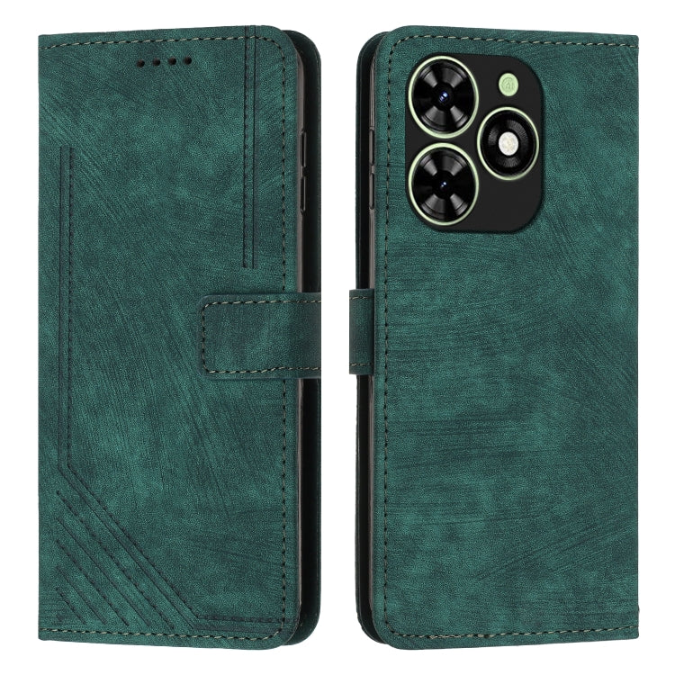 Skin Feel Stripe Pattern Leather Phone Case with Lanyard, For Infinix Hot 50 Pro+ 4G, For Infinix Note 40 5G, For Infinix GT 20 Pro, For Infinix Note 40 Pro 4G / 5G, For Infinix Note 40 4G, For Infinix Hot 40 / 40 Pro, For Infinix Hot 40i              ...