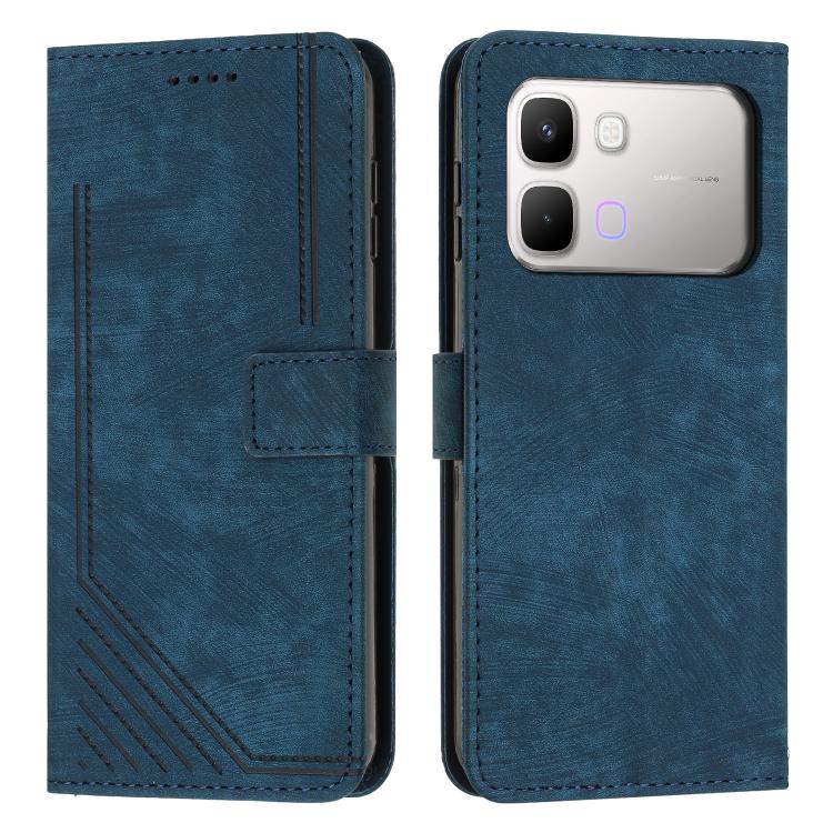 Skin Feel Stripe Pattern Leather Phone Case with Lanyard, For Infinix Hot 70 Pro 5G, For Infinix Hot 70 5G, For Infinix Note Edge 5G, For Infinix Smart 20 4G, For Infinix Note 60 / 60 Pro 5G, For Infinix Hot 60 4G / Hot 60i 4G, For Infinix Hot 60 Pro+ ...