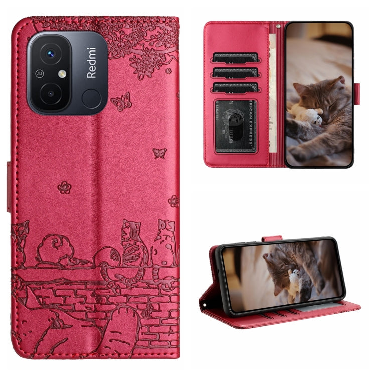 Cat Embossing Pattern Leather Phone Case with Lanyard, For Xiaomi Poco F5 Pro, For Xiaomi Redmi Note 12 4G Global, For Xiaomi Redmi Note 12 Pro Speed, For Xiaomi Redmi Note 12 5G India / POCO X5, For Xiaomi Redmi 12C / 11A                              ...