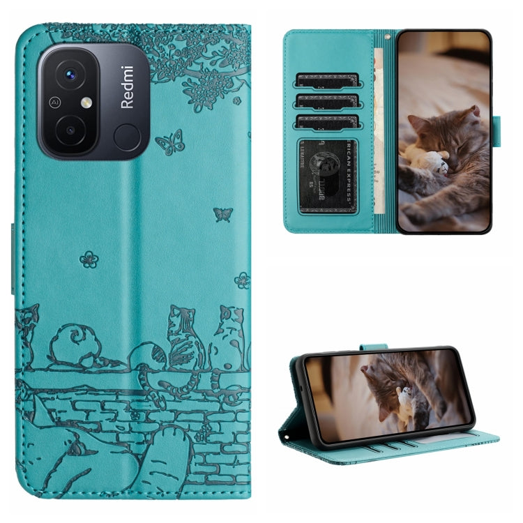 Cat Embossing Pattern Leather Phone Case with Lanyard, For Xiaomi Poco F5 Pro, For Xiaomi Redmi Note 12 4G Global, For Xiaomi Redmi Note 12 Pro Speed, For Xiaomi Redmi Note 12 5G India / POCO X5, For Xiaomi Redmi 12C / 11A                              ...