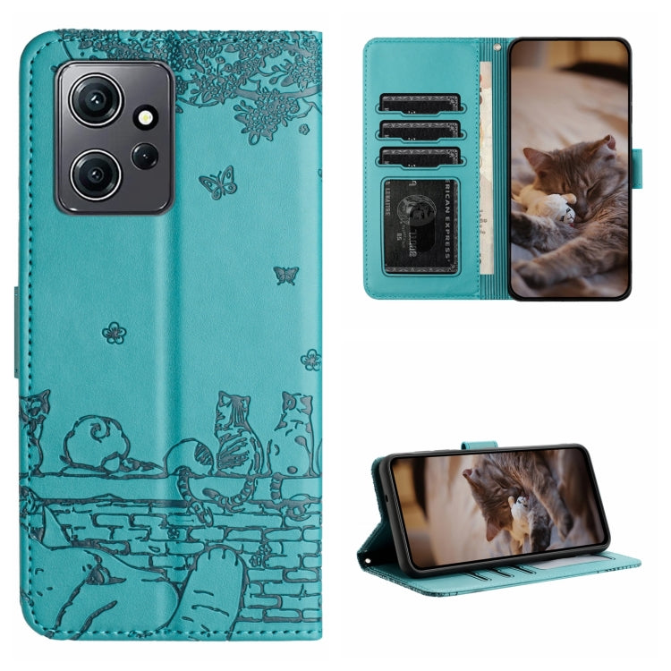 Cat Embossing Pattern Leather Phone Case with Lanyard, For Xiaomi Poco F5 Pro, For Xiaomi Redmi Note 12 4G Global, For Xiaomi Redmi Note 12 Pro Speed, For Xiaomi Redmi Note 12 5G India / POCO X5, For Xiaomi Redmi 12C / 11A                              ...