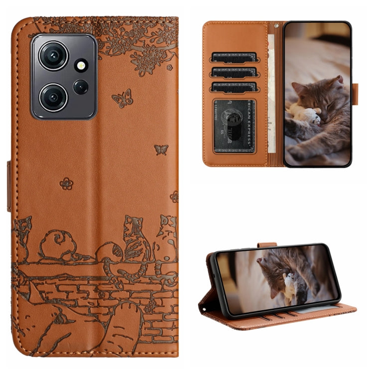 Cat Embossing Pattern Leather Phone Case with Lanyard, For Xiaomi Poco F5 Pro, For Xiaomi Redmi Note 12 4G Global, For Xiaomi Redmi Note 12 Pro Speed, For Xiaomi Redmi Note 12 5G India / POCO X5, For Xiaomi Redmi 12C / 11A                              ...