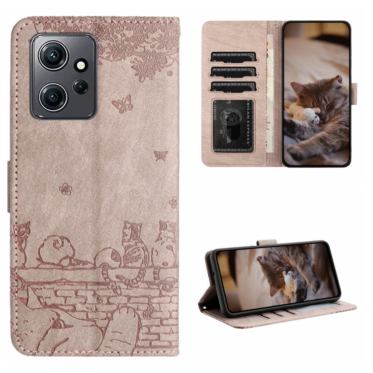 Cat Embossing Pattern Leather Phone Case with Lanyard, For Xiaomi Poco F5 Pro, For Xiaomi Redmi Note 12 4G Global, For Xiaomi Redmi Note 12 Pro Speed, For Xiaomi Redmi Note 12 5G India / POCO X5, For Xiaomi Redmi 12C / 11A                              ...
