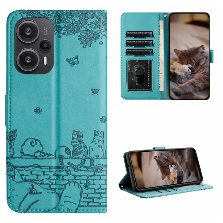 Cat Embossing Pattern Leather Phone Case with Lanyard, For Xiaomi Poco M6 Pro 4G, For Xiaomi Poco C65/Poco M6, For Xiaomi Redmi Note 13 Pro 4G, For Xiaomi Redmi Note 13 4G, For Xiaomi Redmi 13C 4G/5G/13R 5G, For Xiaomi Redmi Note 13 5G                 ...