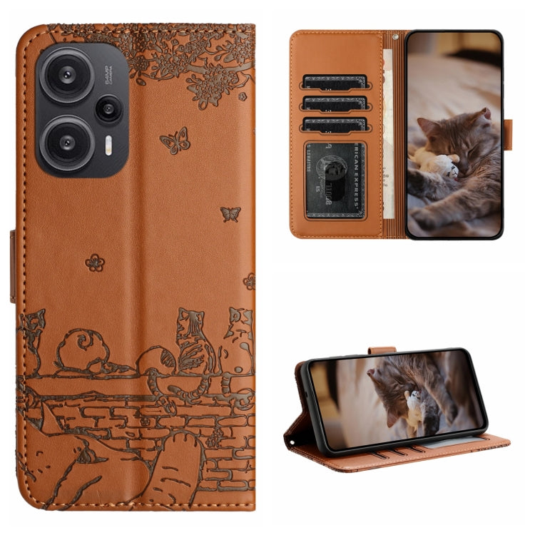 Cat Embossing Pattern Leather Phone Case with Lanyard, For Xiaomi Poco M6 Pro 4G, For Xiaomi Poco C65/Poco M6, For Xiaomi Redmi Note 13 Pro 4G, For Xiaomi Redmi Note 13 4G, For Xiaomi Redmi 13C 4G/5G/13R 5G, For Xiaomi Redmi Note 13 5G                 ...