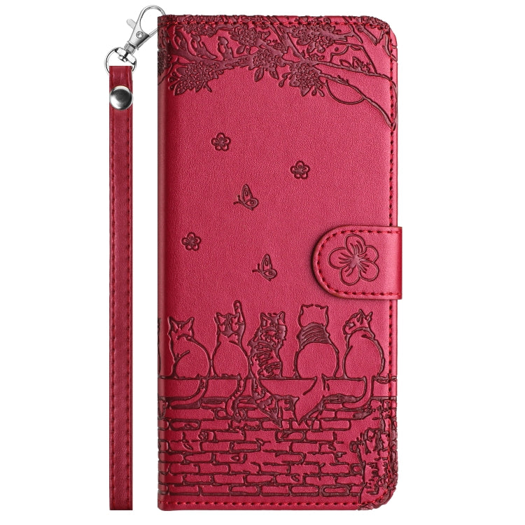 Cat Embossing Pattern Leather Phone Case with Lanyard, For Xiaomi Poco F5 Pro, For Xiaomi Redmi Note 12 4G Global, For Xiaomi Redmi Note 12 Pro Speed, For Xiaomi Redmi Note 12 5G India / POCO X5, For Xiaomi Redmi 12C / 11A                              ...