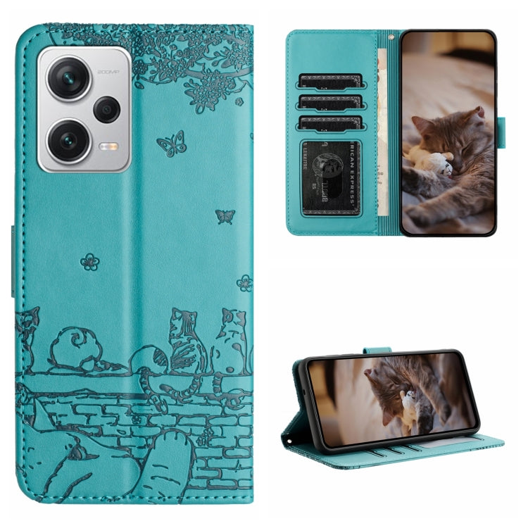 Cat Embossing Pattern Leather Phone Case with Lanyard, For Xiaomi Poco F5 Pro, For Xiaomi Redmi Note 12 4G Global, For Xiaomi Redmi Note 12 Pro Speed, For Xiaomi Redmi Note 12 5G India / POCO X5, For Xiaomi Redmi 12C / 11A                              ...