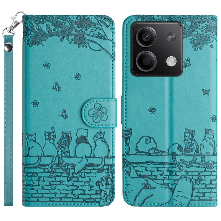 Cat Embossing Pattern Leather Phone Case with Lanyard, For Xiaomi Poco M6 Pro 4G, For Xiaomi Poco C65/Poco M6, For Xiaomi Redmi Note 13 Pro 4G, For Xiaomi Redmi Note 13 4G, For Xiaomi Redmi 13C 4G/5G/13R 5G, For Xiaomi Redmi Note 13 5G                 ...
