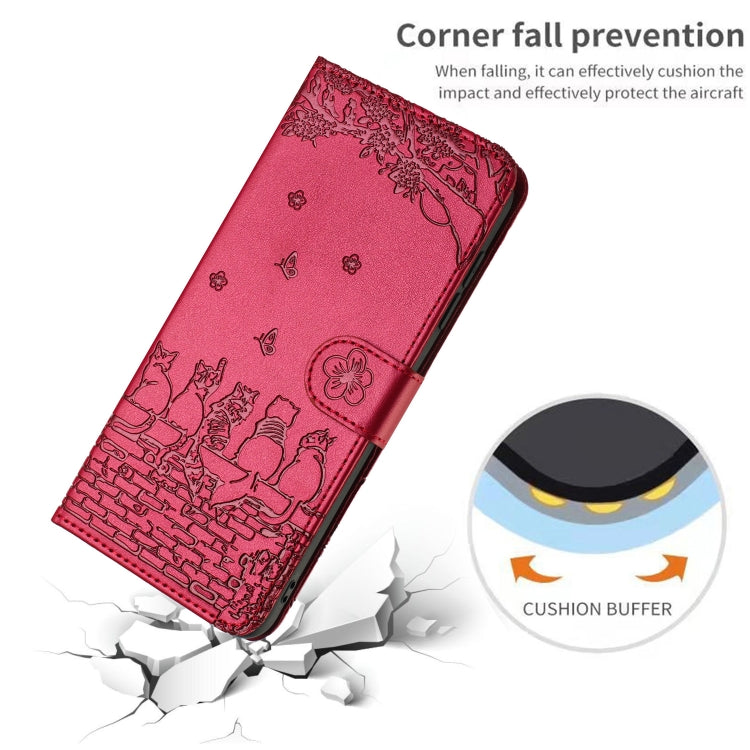 Cat Embossing Pattern Leather Phone Case with Lanyard, For Xiaomi Poco M6 Pro 4G, For Xiaomi Poco C65/Poco M6, For Xiaomi Redmi Note 13 Pro 4G, For Xiaomi Redmi Note 13 4G, For Xiaomi Redmi 13C 4G/5G/13R 5G, For Xiaomi Redmi Note 13 5G                 ...