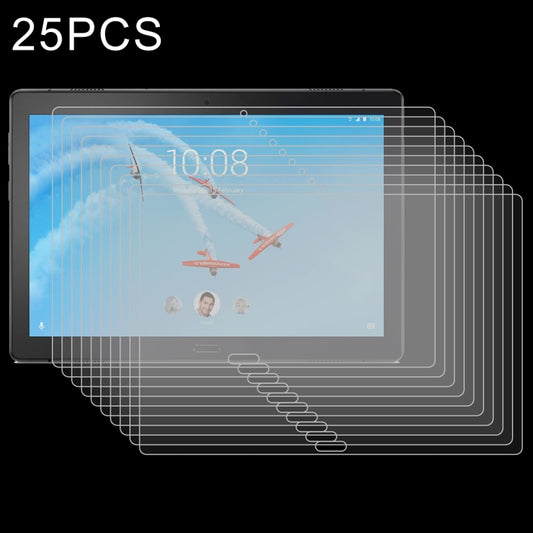 25 PCS For Lenovo Tab P10 X705M 9H 0.3mm Explosion-proof Tempered Glass Film, For Lenovo Tab P10 X705M