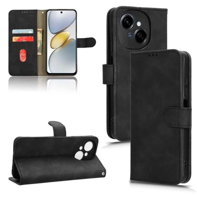 Skin Feel Magnetic Flip Leather Phone Case, For Tecno Spark 40 4G, For Tecno Pova 7 Ultra 5G, For Tecno Spark Go 2 4G, For Tecno Pova Curve 5G, For Tecno Camon 40 Premier, For Tecno Camon 40, For Tecno Spark 30 Pro 4G, For Tecno Spark Go 2025 / Spark G...