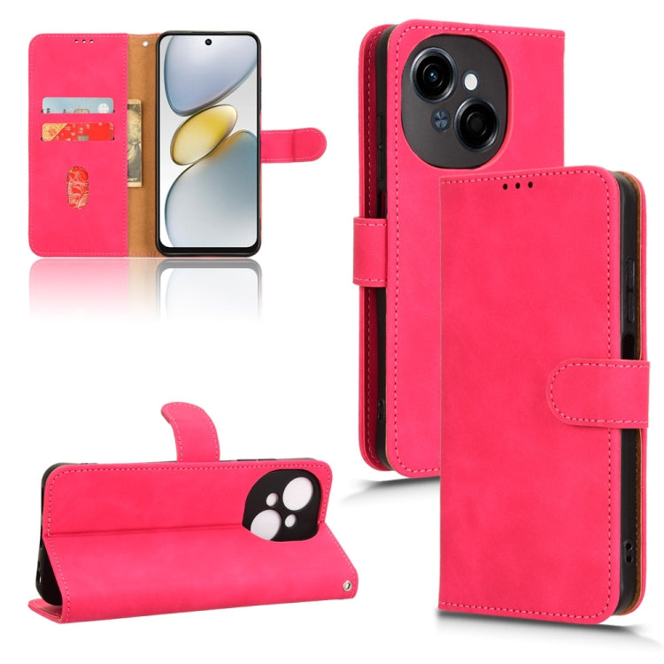 Skin Feel Magnetic Flip Leather Phone Case, For Tecno Spark 40 4G, For Tecno Pova 7 Ultra 5G, For Tecno Spark Go 2 4G, For Tecno Pova Curve 5G, For Tecno Camon 40 Premier, For Tecno Camon 40, For Tecno Spark 30 Pro 4G, For Tecno Spark Go 2025 / Spark G...