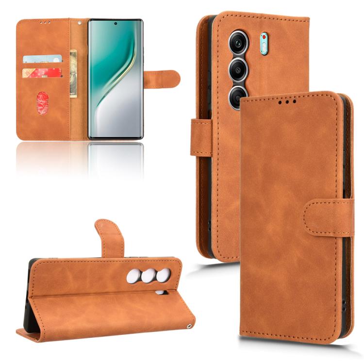 Skin Feel Magnetic Flip Leather Phone Case, For Tecno Spark 40 4G, For Tecno Pova 7 Ultra 5G, For Tecno Spark Go 2 4G, For Tecno Pova Curve 5G, For Tecno Camon 40 Premier, For Tecno Camon 40, For Tecno Spark 30 Pro 4G, For Tecno Spark Go 2025 / Spark G...