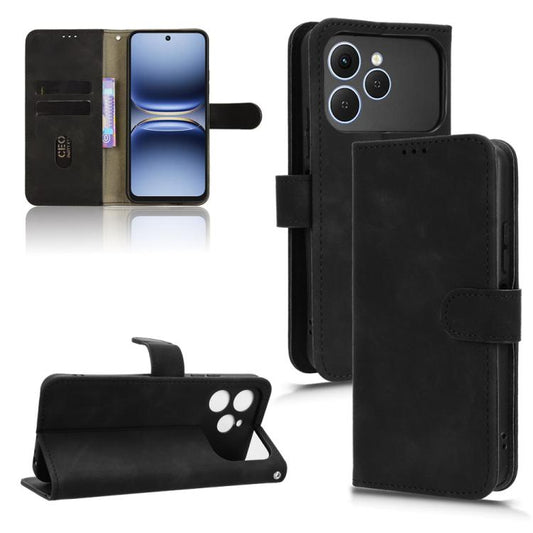 Skin Feel Magnetic Flip Leather Phone Case, For Tecno Spark 40 4G, For Tecno Pova 7 Ultra 5G, For Tecno Spark Go 2 4G, For Tecno Pova Curve 5G, For Tecno Camon 40 Premier, For Tecno Camon 40, For Tecno Spark 30 Pro 4G, For Tecno Spark Go 2025 / Spark G...