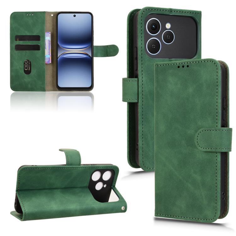 Skin Feel Magnetic Flip Leather Phone Case, For Tecno Spark 40 4G, For Tecno Pova 7 Ultra 5G, For Tecno Spark Go 2 4G, For Tecno Pova Curve 5G, For Tecno Camon 40 Premier, For Tecno Camon 40, For Tecno Spark 30 Pro 4G, For Tecno Spark Go 2025 / Spark G...