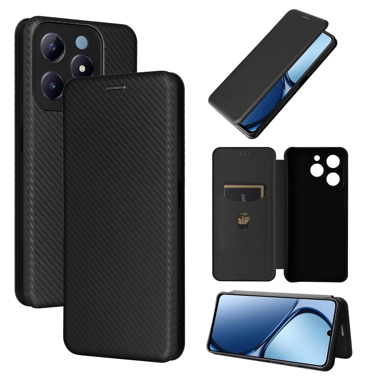 Carbon Fiber Texture Flip Leather Phone Case, For Realme Neo7x 5G, For Realme P3 Pro 5G, For Realme 14 Pro 5G Global, For Realme C75 4G, For Realme CT7 Pro, For Realme 13 Pro / 13 Pro+, For Realme GT 6 / GT 6T, For Realme GT Neo6 / GT Neo6 SE          ...
