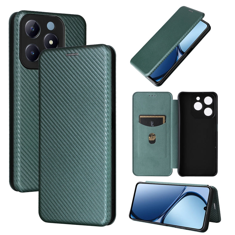 Carbon Fiber Texture Flip Leather Phone Case, For Realme Neo7x 5G, For Realme P3 Pro 5G, For Realme 14 Pro 5G Global, For Realme C75 4G, For Realme CT7 Pro, For Realme 13 Pro / 13 Pro+, For Realme GT 6 / GT 6T, For Realme GT Neo6 / GT Neo6 SE          ...
