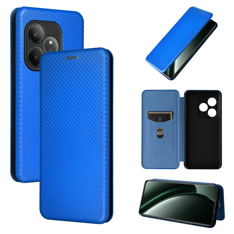 Carbon Fiber Texture Flip Leather Phone Case, For Realme Neo7x 5G, For Realme P3 Pro 5G, For Realme 14 Pro 5G Global, For Realme C75 4G, For Realme CT7 Pro, For Realme 13 Pro / 13 Pro+, For Realme GT 6 / GT 6T, For Realme GT Neo6 / GT Neo6 SE          ...