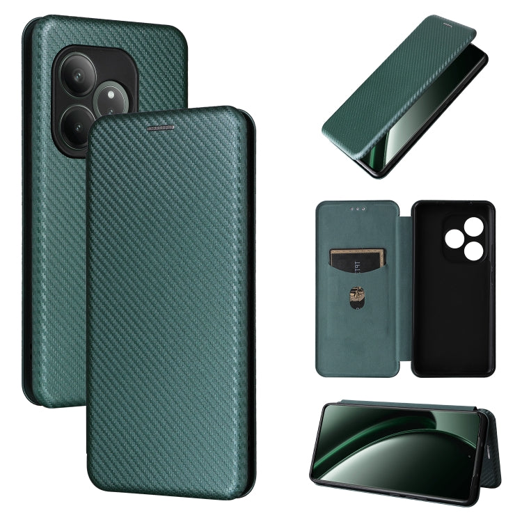 Carbon Fiber Texture Flip Leather Phone Case, For Realme Neo7x 5G, For Realme P3 Pro 5G, For Realme 14 Pro 5G Global, For Realme C75 4G, For Realme CT7 Pro, For Realme 13 Pro / 13 Pro+, For Realme GT 6 / GT 6T, For Realme GT Neo6 / GT Neo6 SE          ...