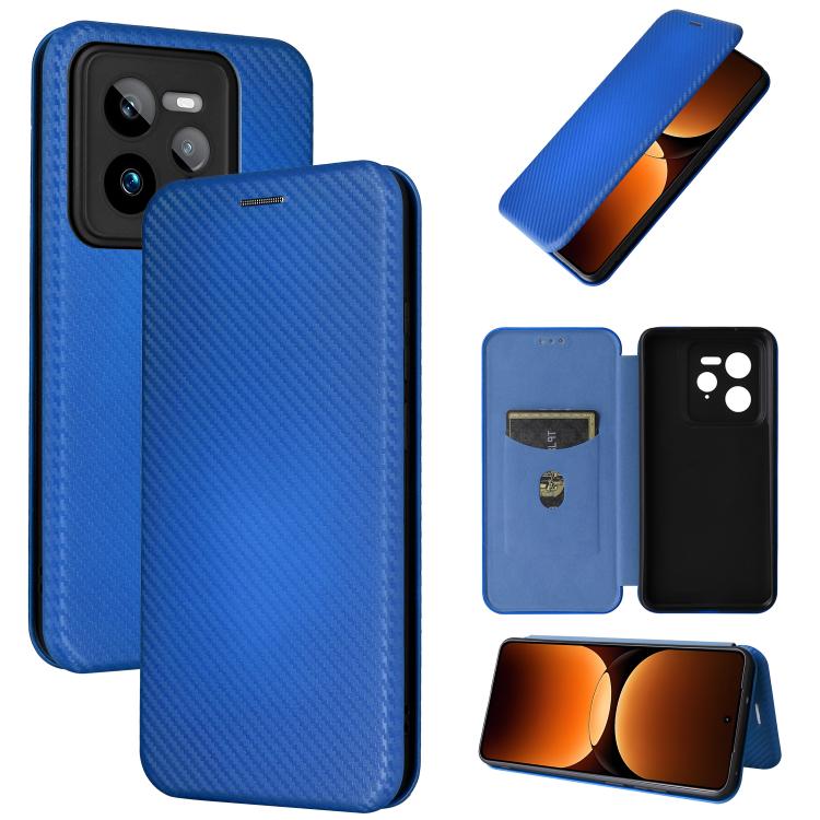 Carbon Fiber Texture Flip Leather Phone Case, For Realme Neo7x 5G, For Realme P3 Pro 5G, For Realme 14 Pro 5G Global, For Realme C75 4G, For Realme CT7 Pro, For Realme 13 Pro / 13 Pro+, For Realme GT 6 / GT 6T, For Realme GT Neo6 / GT Neo6 SE          ...