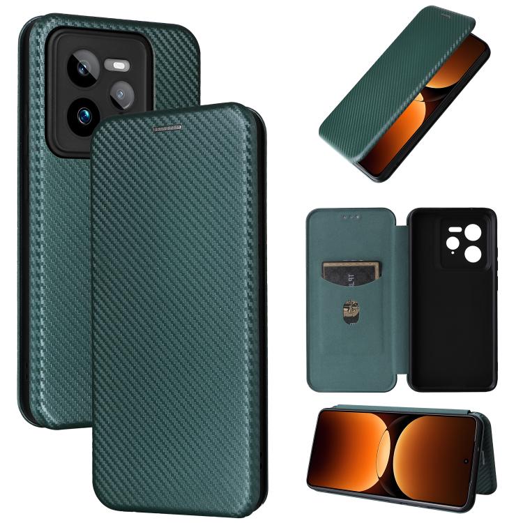 Carbon Fiber Texture Flip Leather Phone Case, For Realme Neo7x 5G, For Realme P3 Pro 5G, For Realme 14 Pro 5G Global, For Realme C75 4G, For Realme CT7 Pro, For Realme 13 Pro / 13 Pro+, For Realme GT 6 / GT 6T, For Realme GT Neo6 / GT Neo6 SE          ...