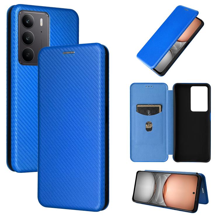 Carbon Fiber Texture Flip Leather Phone Case, For Realme Neo7x 5G, For Realme P3 Pro 5G, For Realme 14 Pro 5G Global, For Realme C75 4G, For Realme CT7 Pro, For Realme 13 Pro / 13 Pro+, For Realme GT 6 / GT 6T, For Realme GT Neo6 / GT Neo6 SE          ...