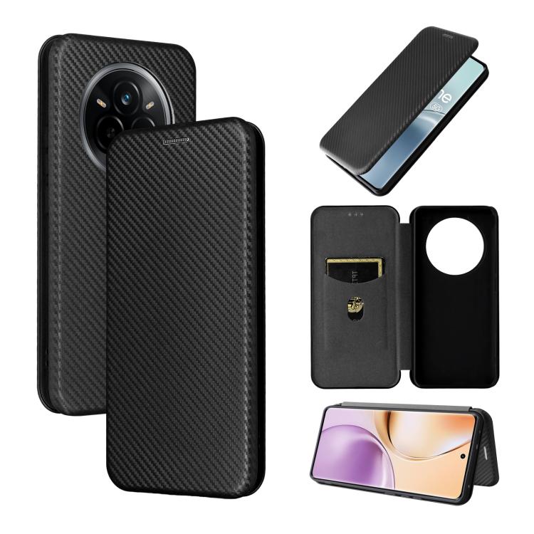 Carbon Fiber Texture Flip Leather Phone Case, For Realme Neo7x 5G, For Realme P3 Pro 5G, For Realme 14 Pro 5G Global, For Realme C75 4G, For Realme CT7 Pro, For Realme 13 Pro / 13 Pro+, For Realme GT 6 / GT 6T, For Realme GT Neo6 / GT Neo6 SE          ...