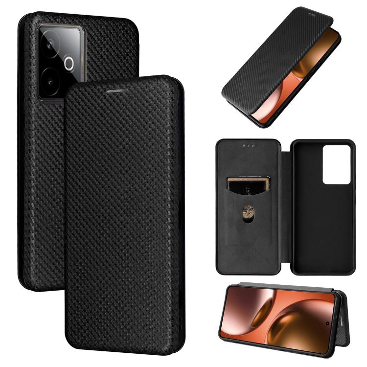 Carbon Fiber Texture Flip Leather Phone Case, For Realme Neo7x 5G, For Realme P3 Pro 5G, For Realme 14 Pro 5G Global, For Realme C75 4G, For Realme CT7 Pro, For Realme 13 Pro / 13 Pro+, For Realme GT 6 / GT 6T, For Realme GT Neo6 / GT Neo6 SE          ...