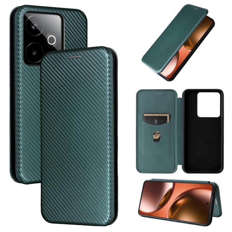 Carbon Fiber Texture Flip Leather Phone Case, For Realme Note 80 4G, For Realme 16 5G, For Realme 16 Pro+ 5G, For Realme 15x 5G India / C85 5G, For Realme C85 Pro 4G, For Realme 15T 5G, For Realme 15 5G / Realme 15 Pro 5G, For Realme GT 7 Global       ...