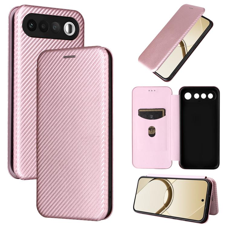 Carbon Fiber Texture Flip Leather Phone Case, For Realme Note 80 4G, For Realme 16 5G, For Realme 16 Pro+ 5G, For Realme 15x 5G India / C85 5G, For Realme C85 Pro 4G, For Realme 15T 5G, For Realme 15 5G / Realme 15 Pro 5G, For Realme GT 7 Global       ...