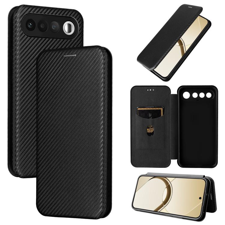 Carbon Fiber Texture Flip Leather Phone Case, For Realme Note 80 4G, For Realme 16 5G, For Realme 16 Pro+ 5G, For Realme 15x 5G India / C85 5G, For Realme C85 Pro 4G, For Realme 15T 5G, For Realme 15 5G / Realme 15 Pro 5G, For Realme GT 7 Global       ...
