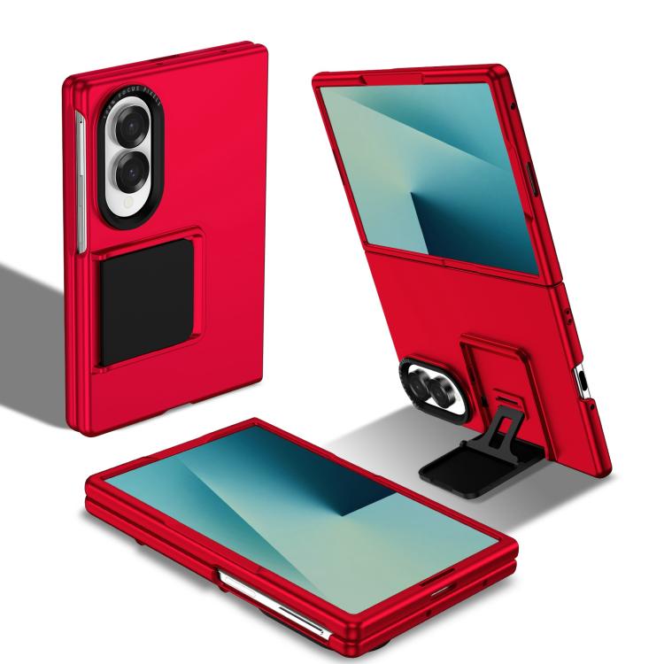 Three-dimensional Folding Holder PC Phone Case, For Galaxy Z Fold8 5G, For Galaxy Z Fold8 Ultra 5G, For Galaxy Z Flip8 5G, For Galaxy Z Fold7 5G, For Galaxy Z Flip7 5G, For Samsung Galaxy Z Flip6 5G, For Samsung Galaxy Z Fold6 5G                       ...