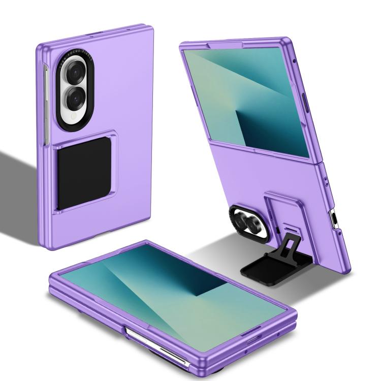 Three-dimensional Folding Holder PC Phone Case, For Galaxy Z Fold8 5G, For Galaxy Z Fold8 Ultra 5G, For Galaxy Z Flip8 5G, For Galaxy Z Fold7 5G, For Galaxy Z Flip7 5G, For Samsung Galaxy Z Flip6 5G, For Samsung Galaxy Z Fold6 5G                       ...