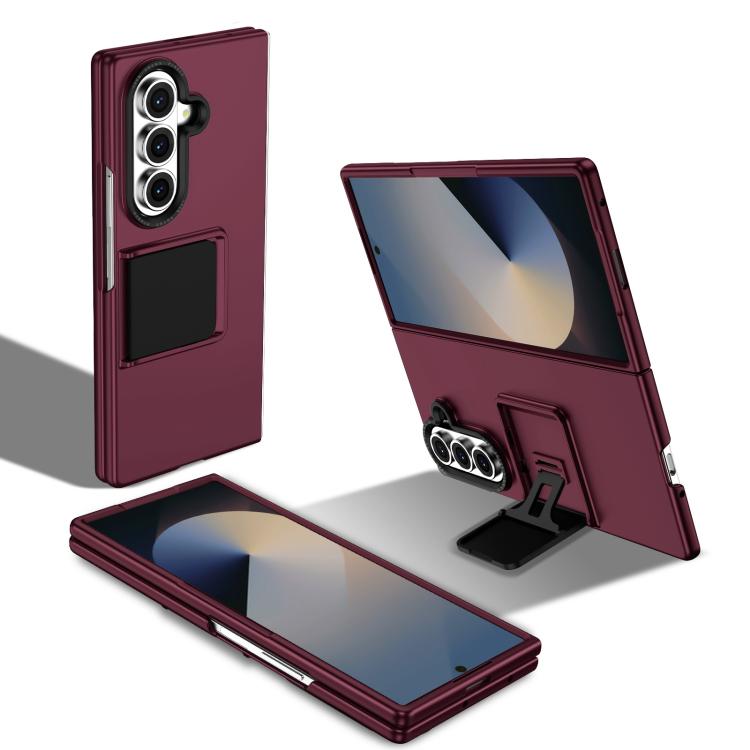 Three-dimensional Folding Holder PC Phone Case, For Galaxy Z Fold8 5G, For Galaxy Z Fold8 Ultra 5G, For Galaxy Z Flip8 5G, For Galaxy Z Fold7 5G, For Galaxy Z Flip7 5G, For Samsung Galaxy Z Flip6 5G, For Samsung Galaxy Z Fold6 5G                       ...