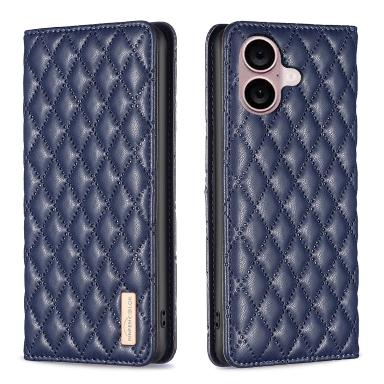 Diamond Lattice Magnetic Leather Flip Phone Case, For iPhone 18 Pro/17 Pro, For iPhone 18 Pro Max/17 Pro Max, For iPhone 17, For iPhone 17 Air, For iPhone 16 Pro Max, For iPhone 16 Pro, For iPhone 16 Plus, For iPhone 16